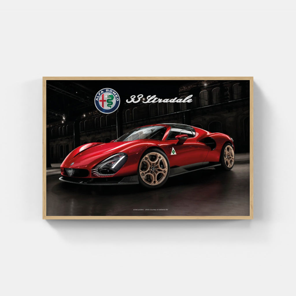 Alfa Romeo 33 Stradale - super car poster