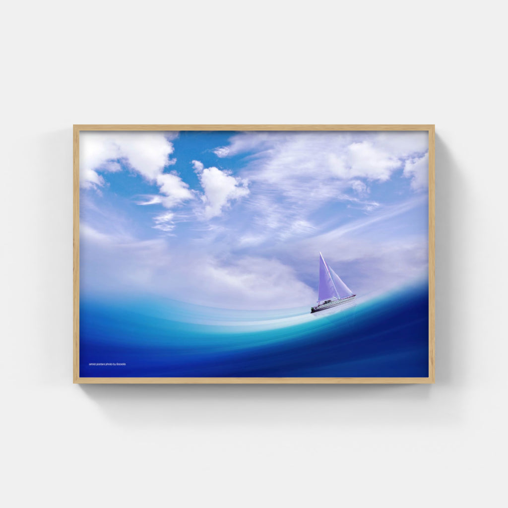 Enchanted Waters yachting poster