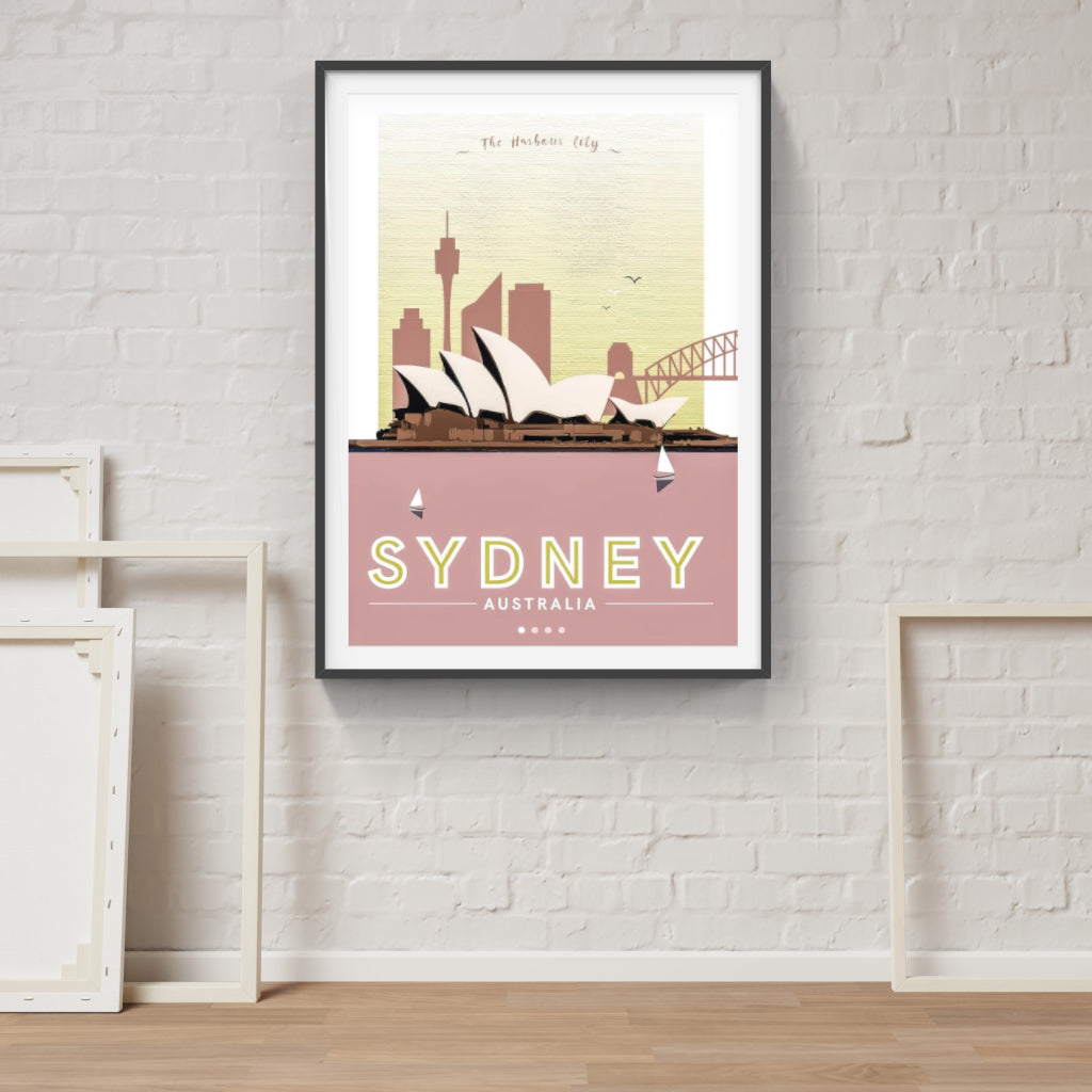 Sydney retro poster