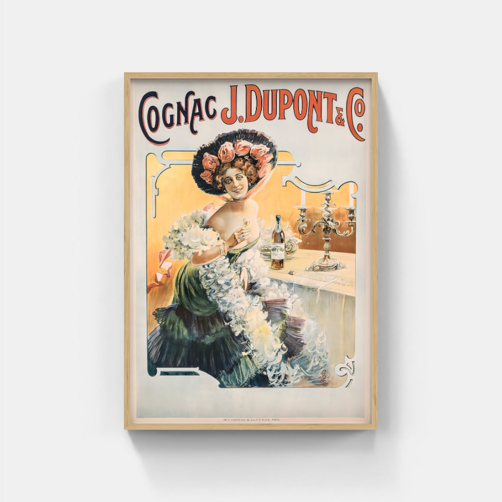 Cognac Dupont retro poster