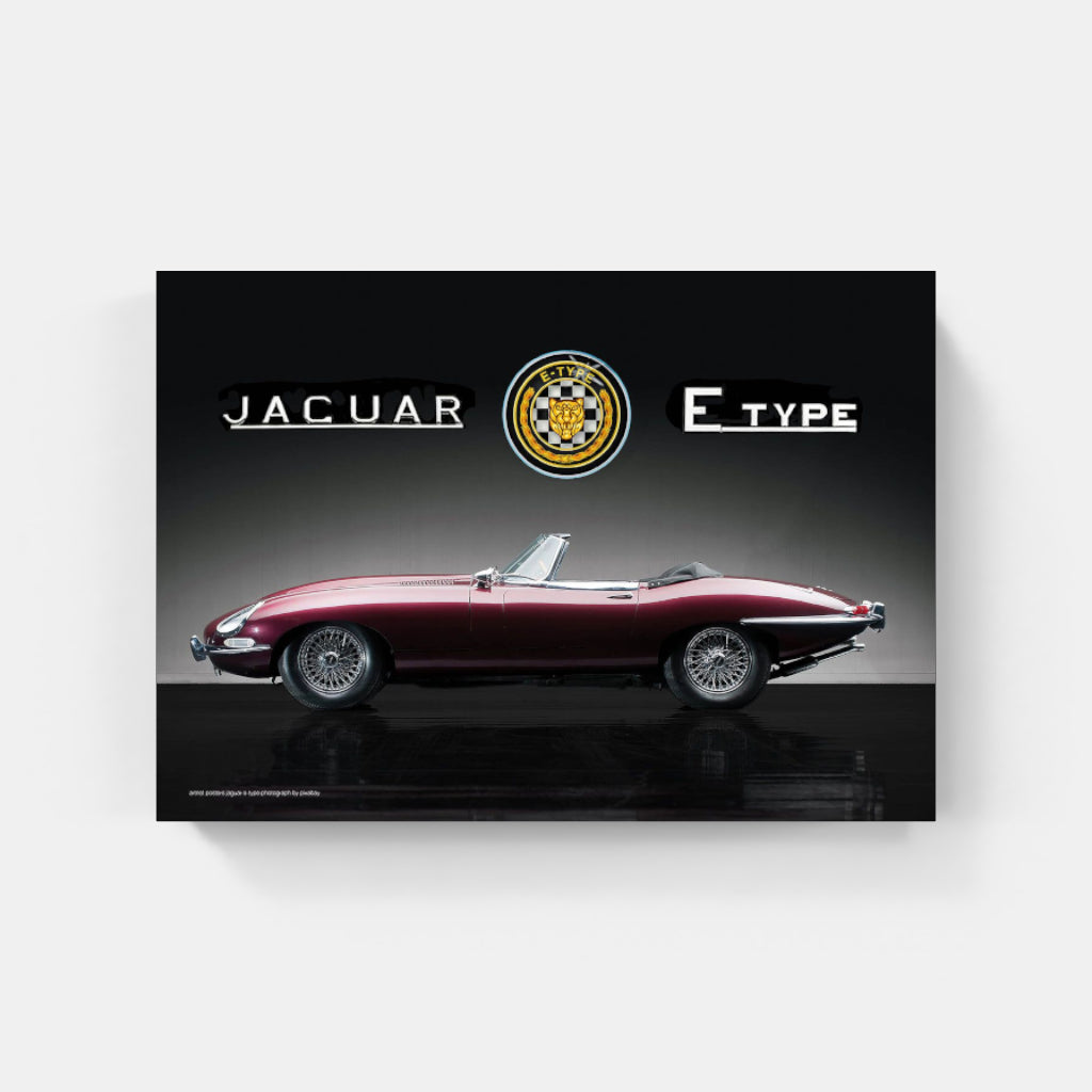 Jaguar E-Type poster (Red)