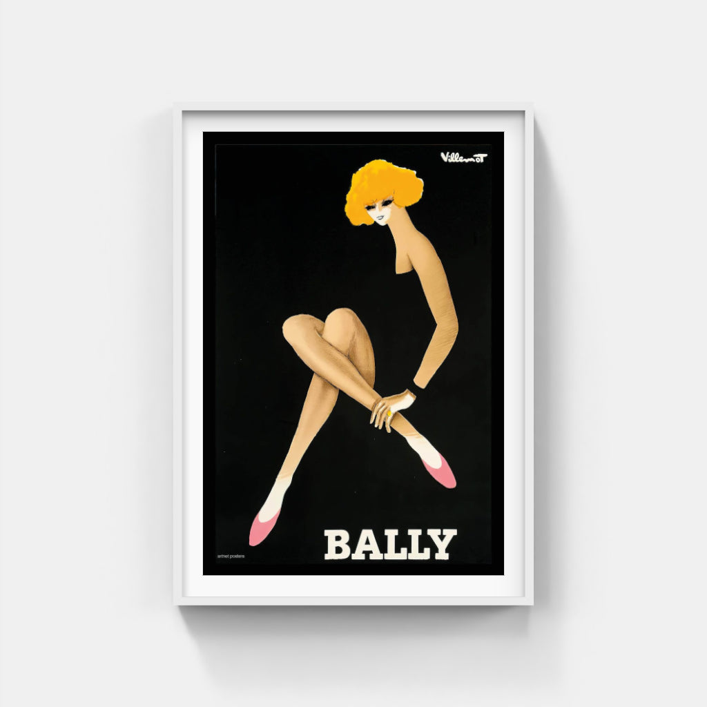 Bally by Villemot 1964 poster