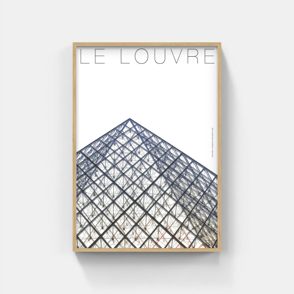 Le Louvre architecture poster