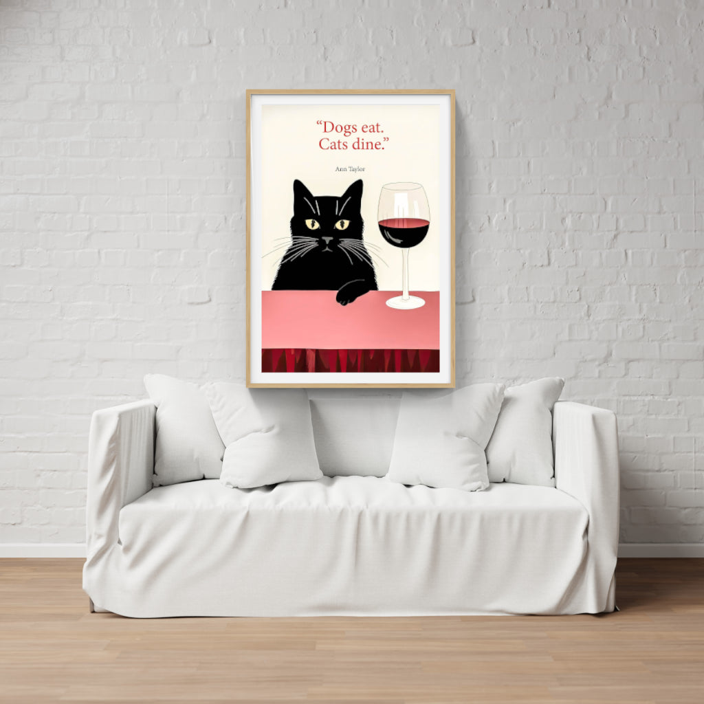 Dogs eat, Cats dine poster