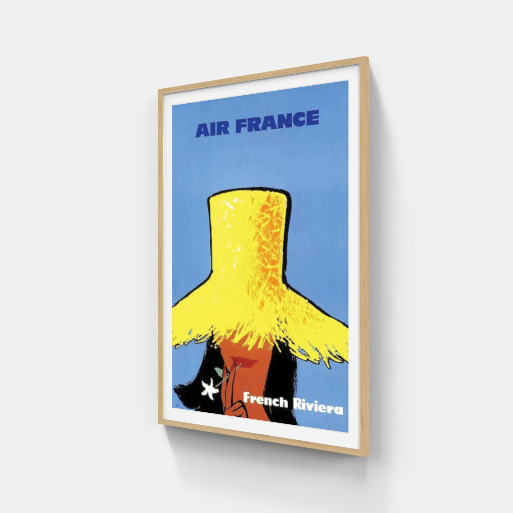 Air France Riviera - travel poster