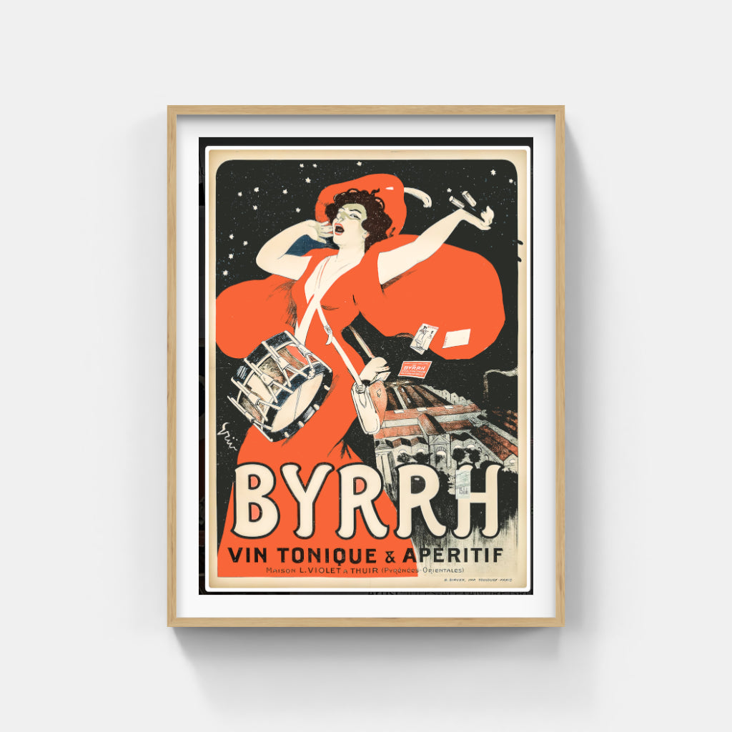 Byrrh apéritif retro poster