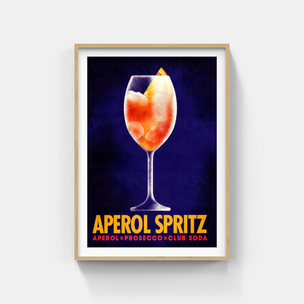 Aperol Spritz retro poster