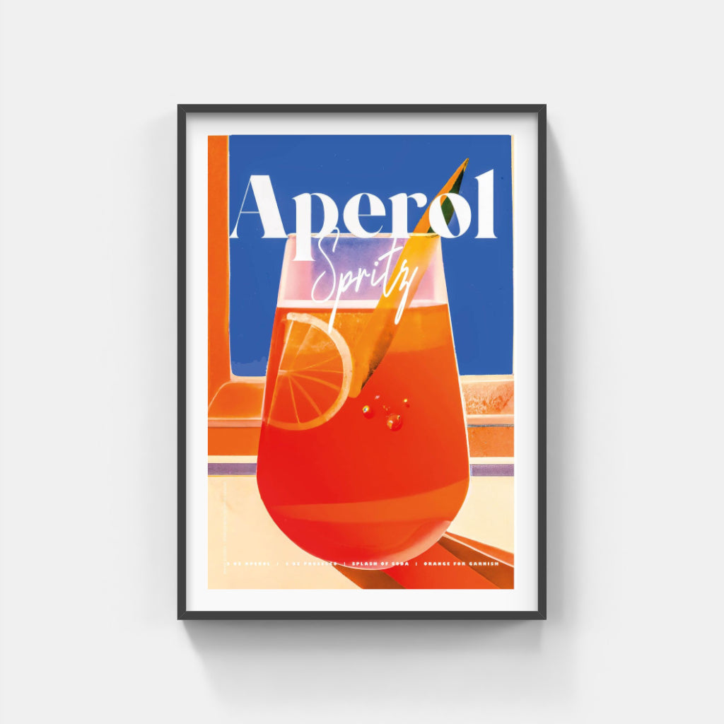 Aperol Spritz retro poster