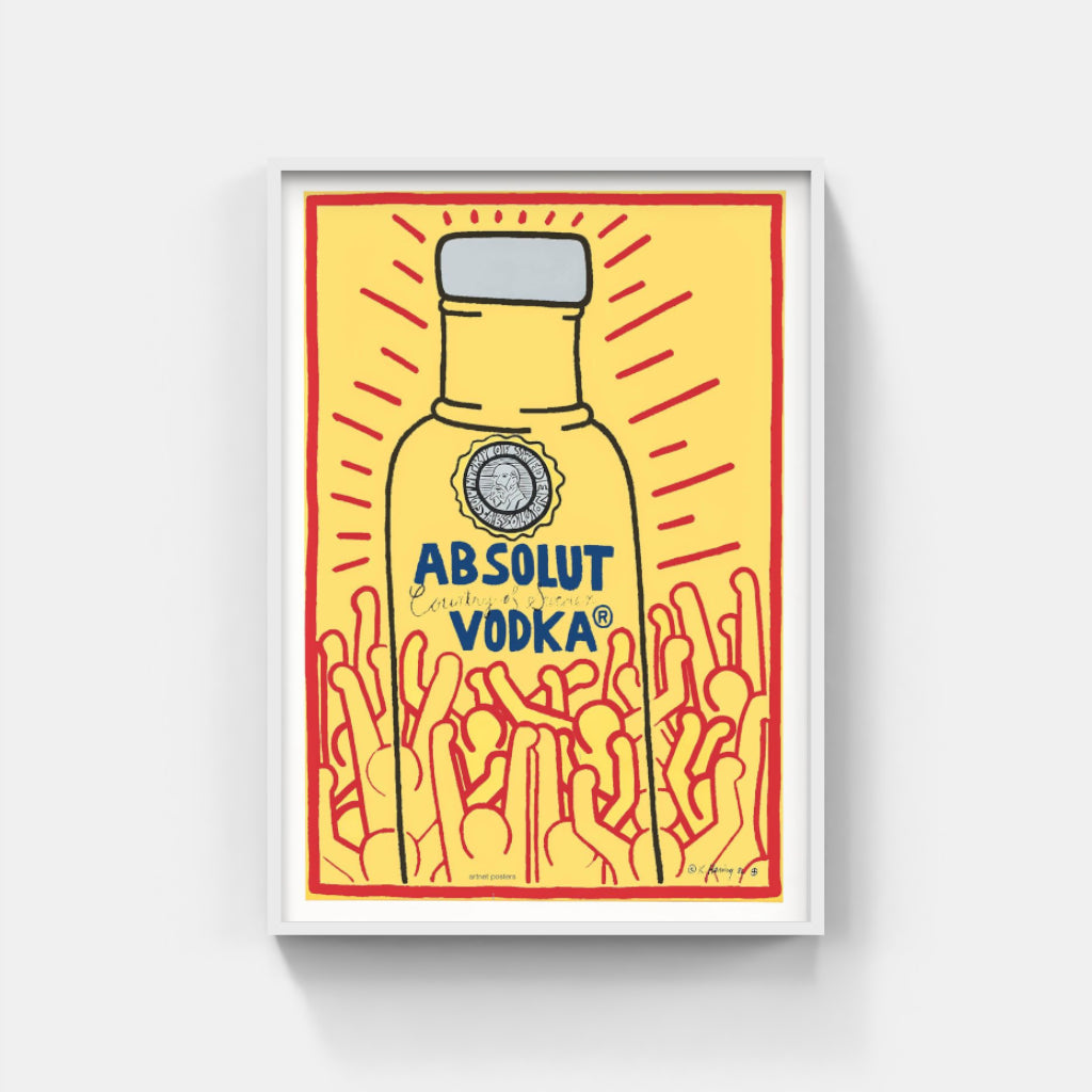 Keith Haring Absolut Vodka poster