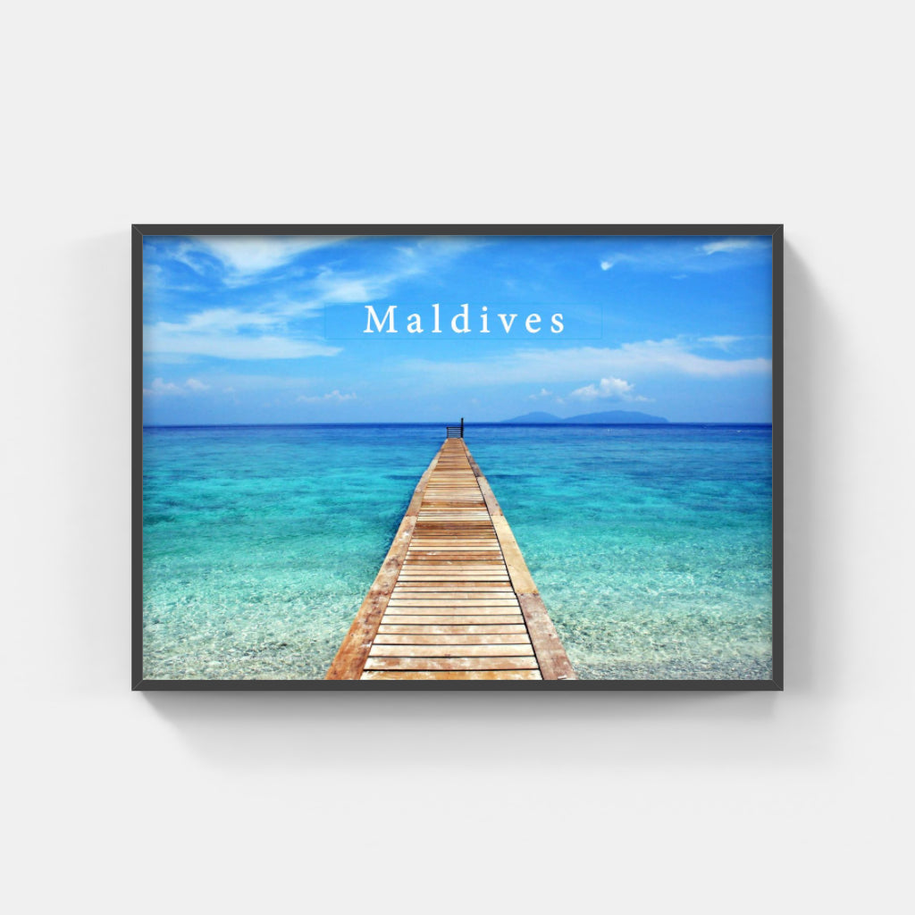 As Far as the Eye Can Sea - Maldives Poster