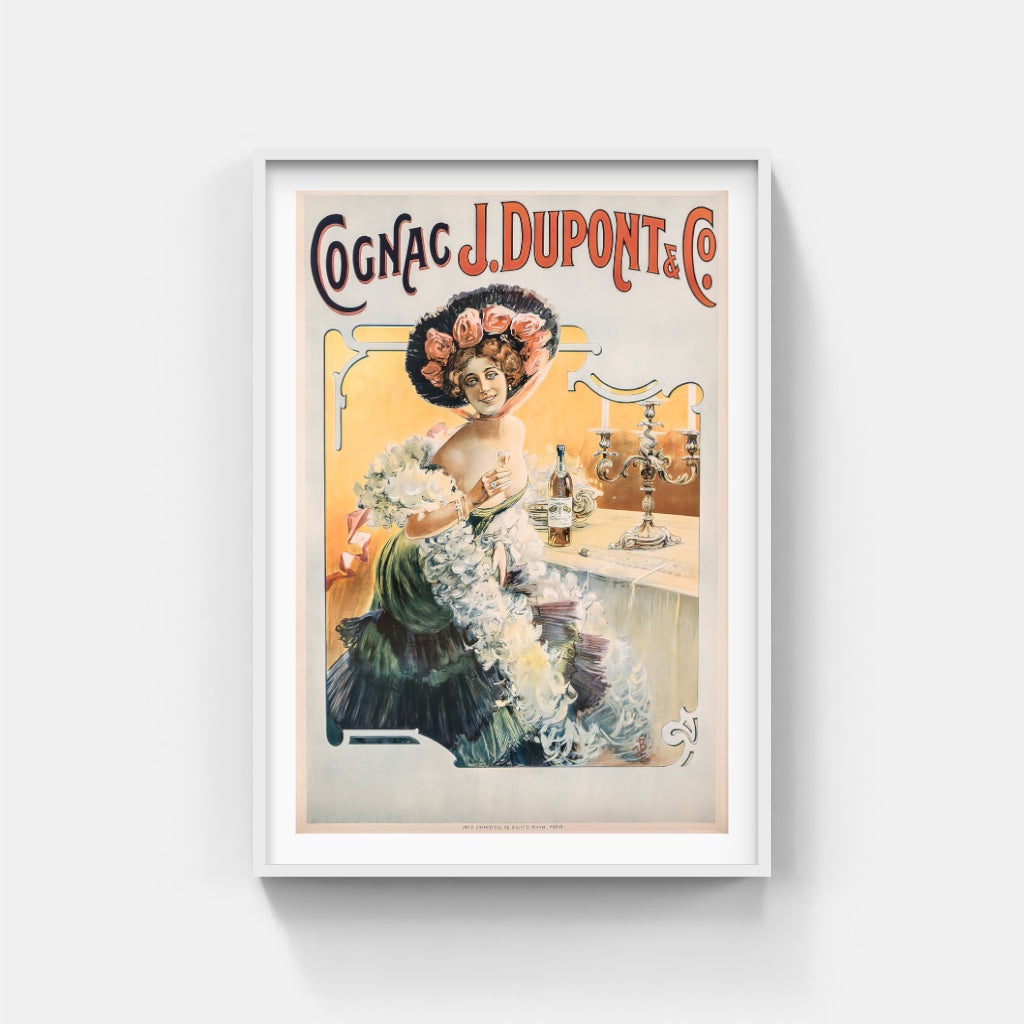 Cognac Dupont retro poster