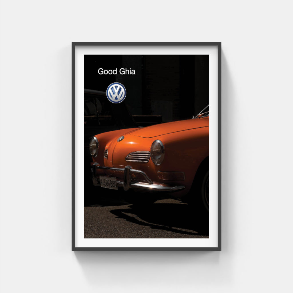 VW Karmann Ghia poster