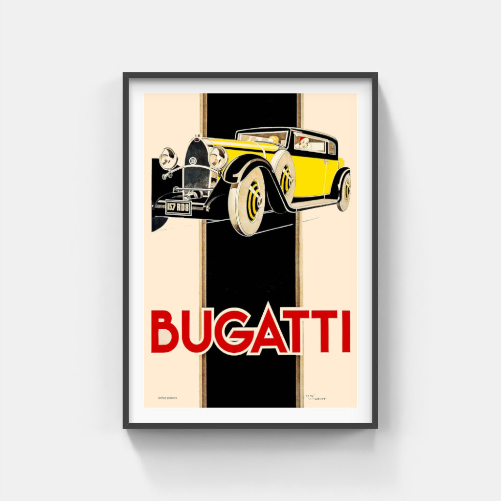 Bugatti Royale retro poster