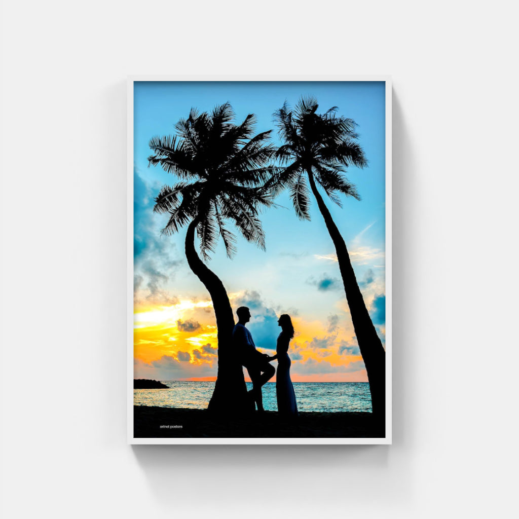 Maldives Sunset poster