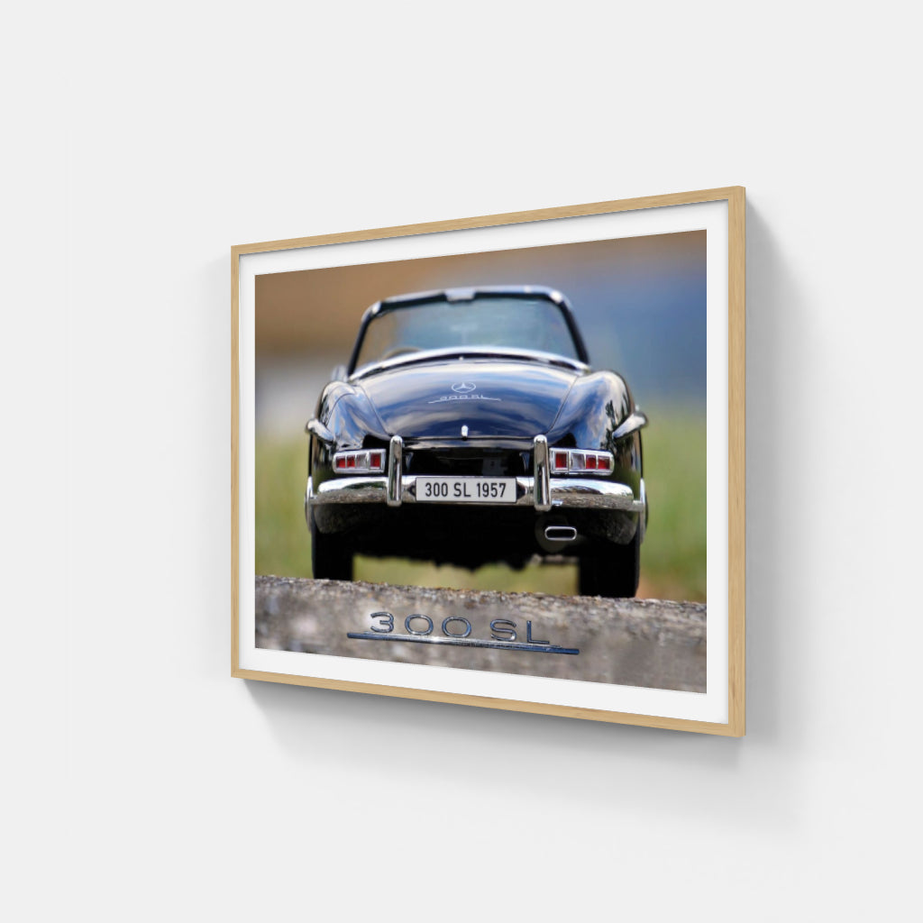 Mercedes 300 SL convertible poster