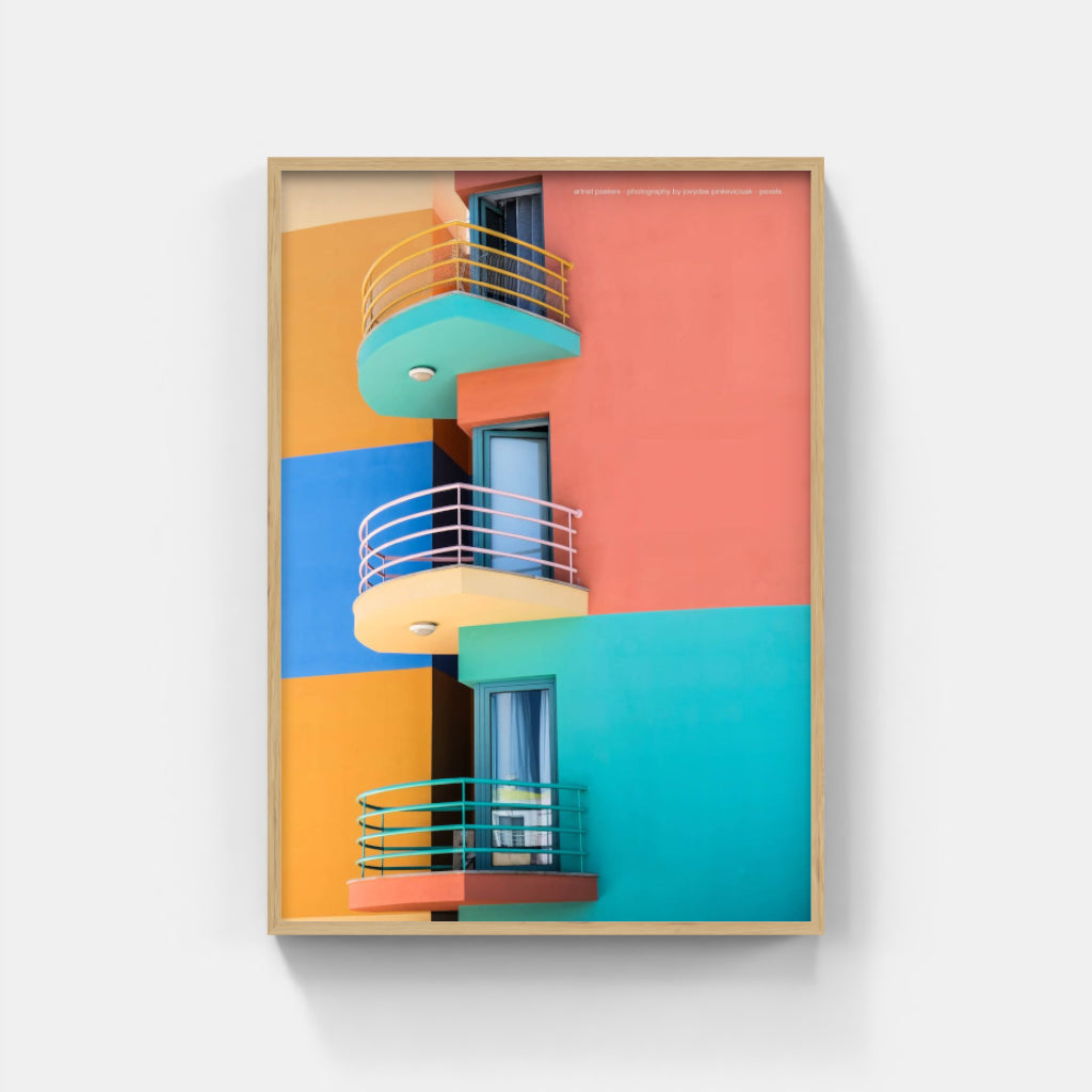 Marina de Albufeira, Portugal - architectural poster