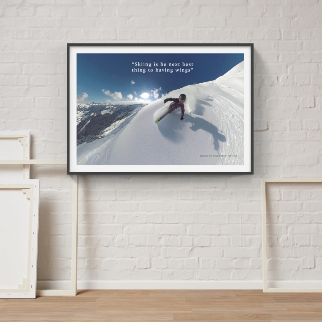 Skiing is Flying poster