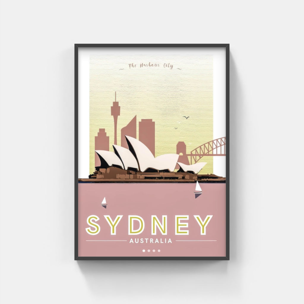 Sydney retro poster