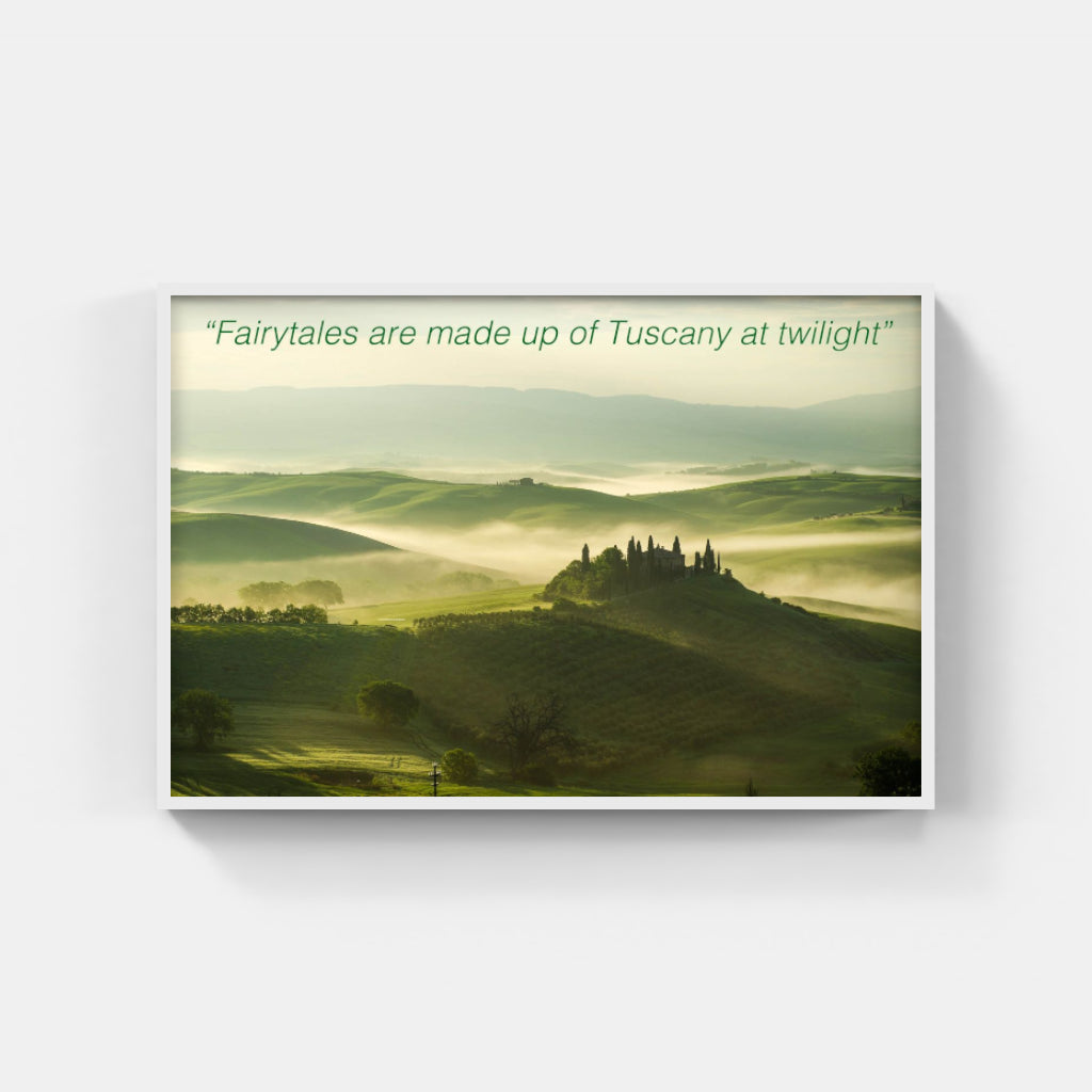 Tuscany fairy tale poster