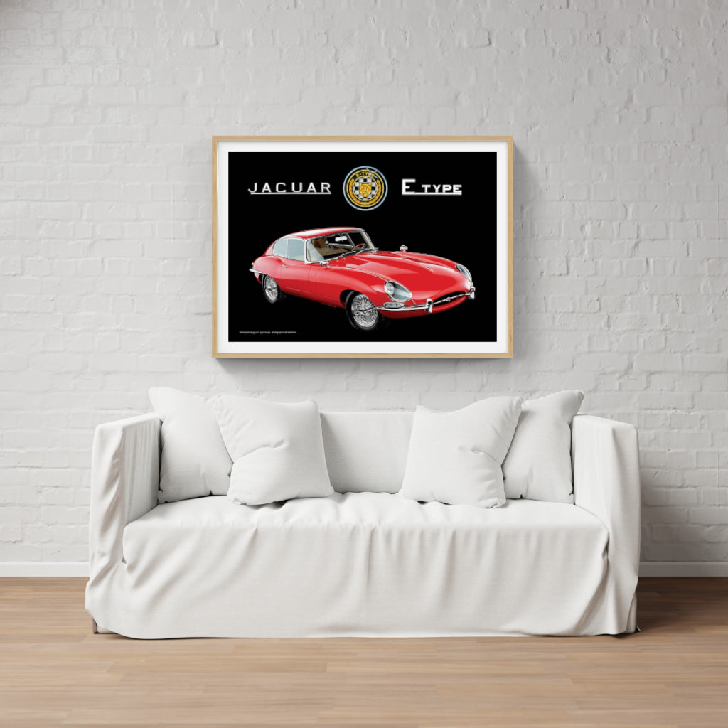 Jaguar E-Type Coupe poster