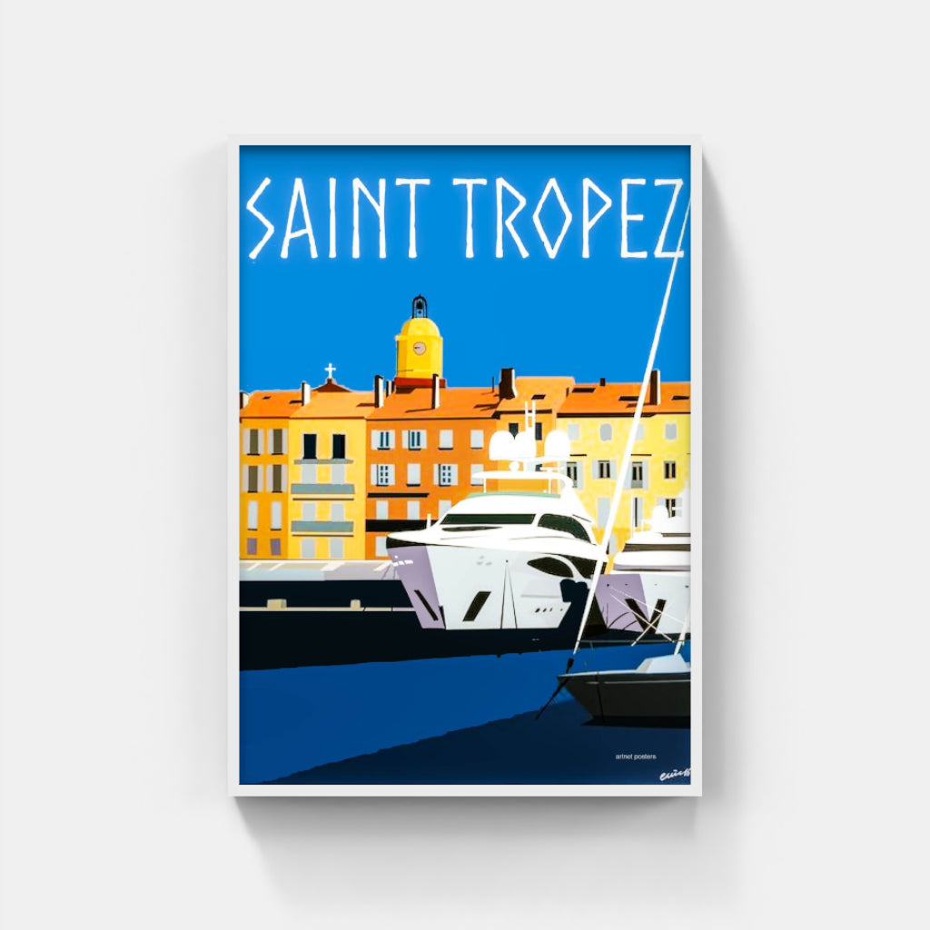 St Tropez retro poster