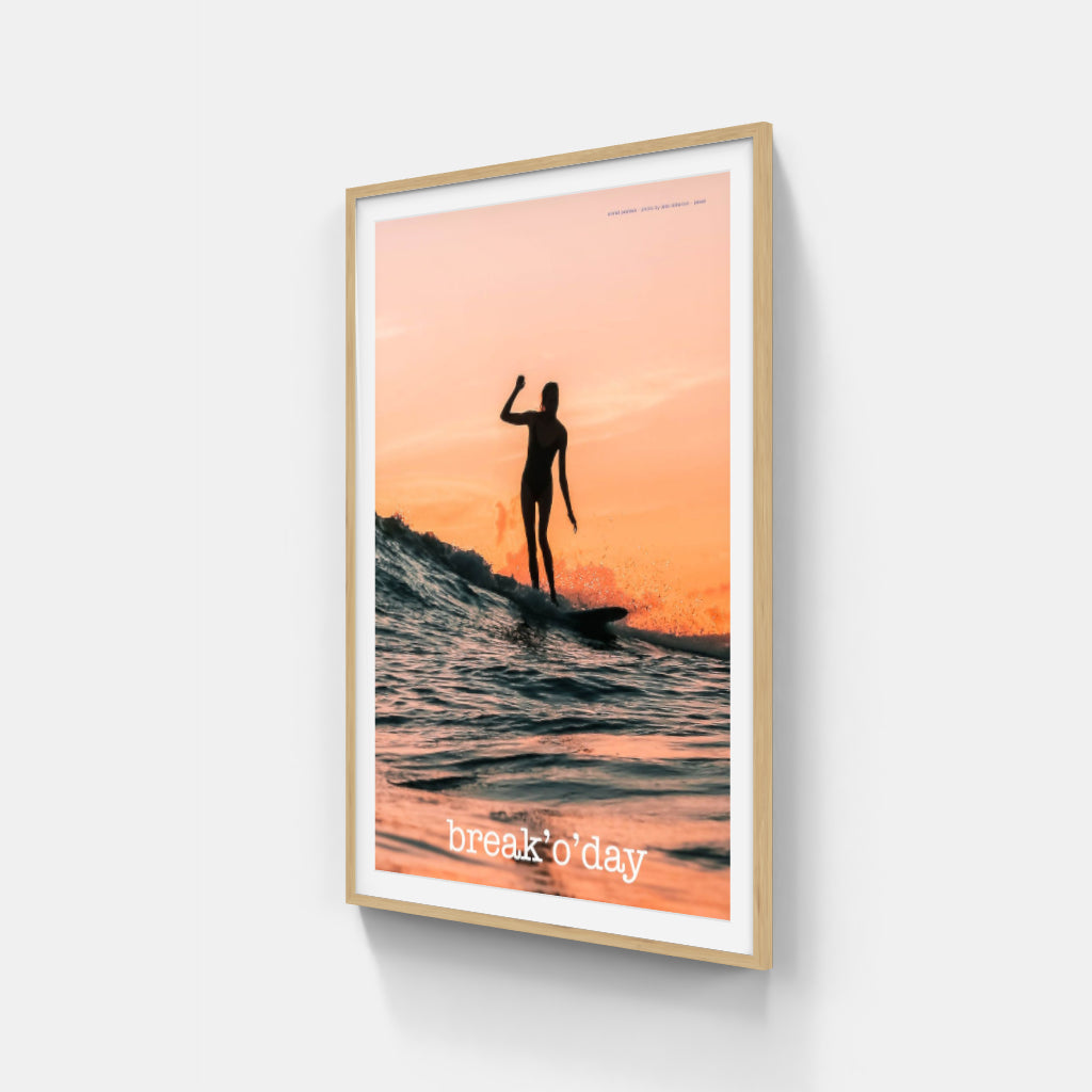 Break'o'Day surfing poster