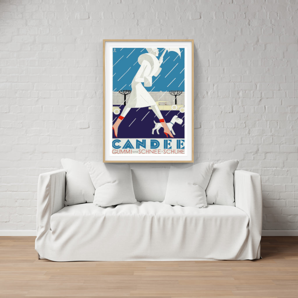 Candée Boots retro poster