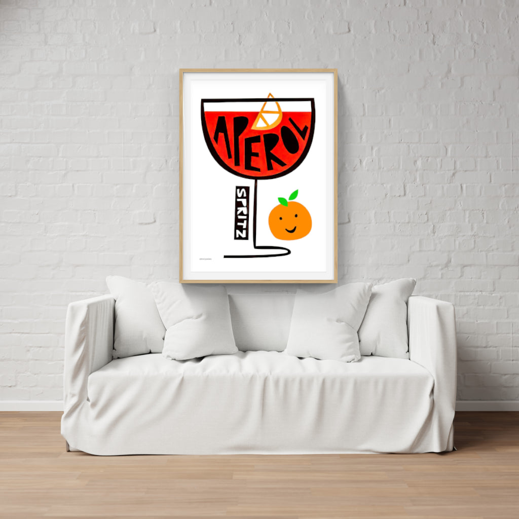 Aperol Spritz retro poster