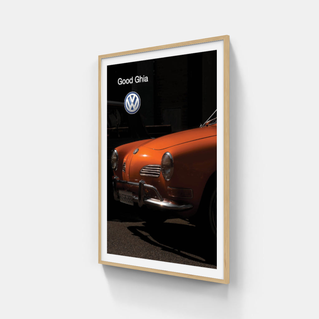 VW Karmann Ghia poster