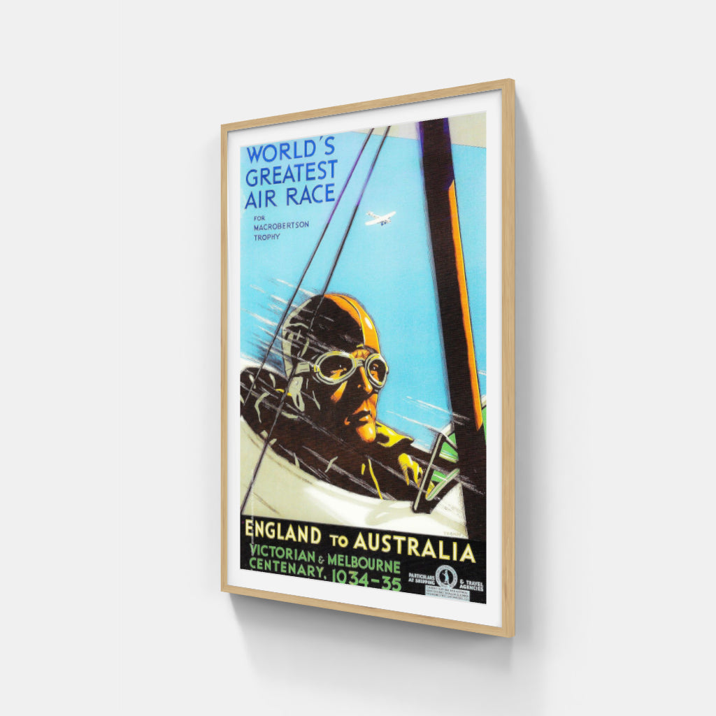 The England-Australia Air Race poster