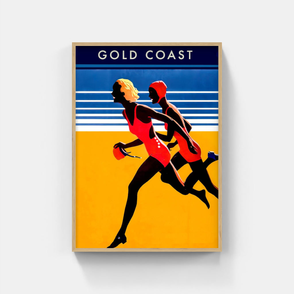 Gold Coast retro poster