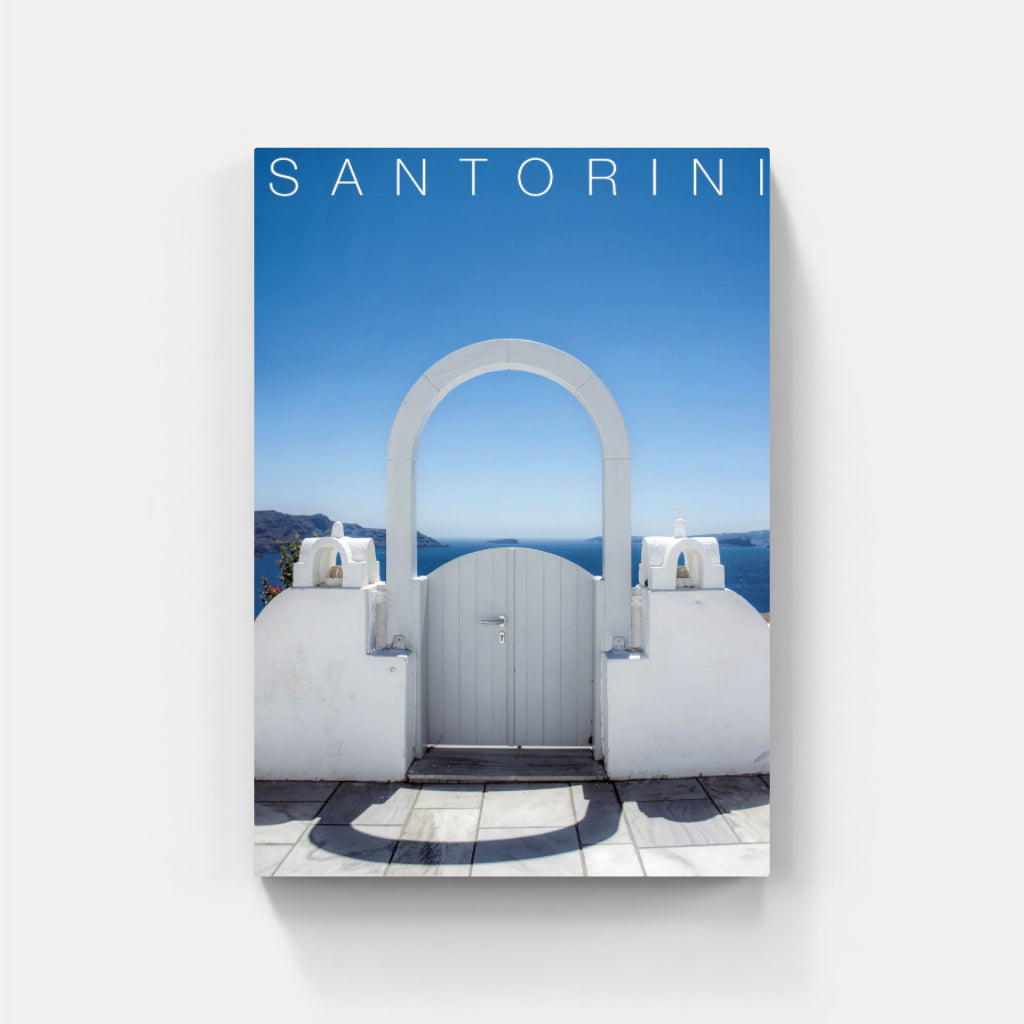 Santorini  white arch - Greece poster