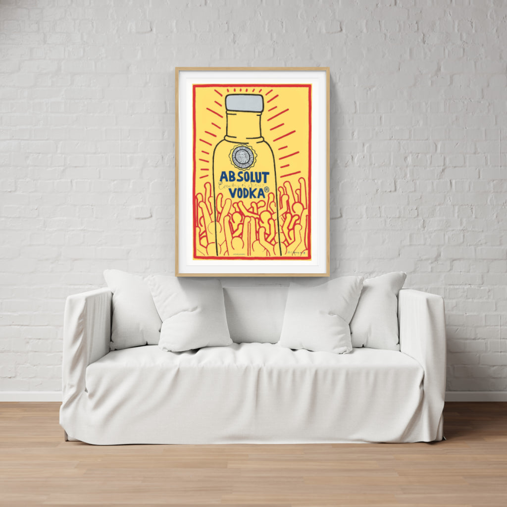 Keith Haring Absolut Vodka poster