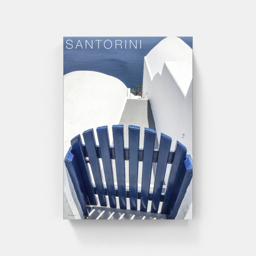 Santorini Blue Gate - Greece poster