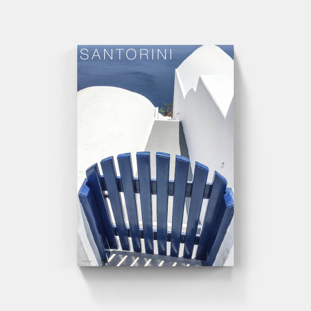 Santorini Blue Gate - Greece poster