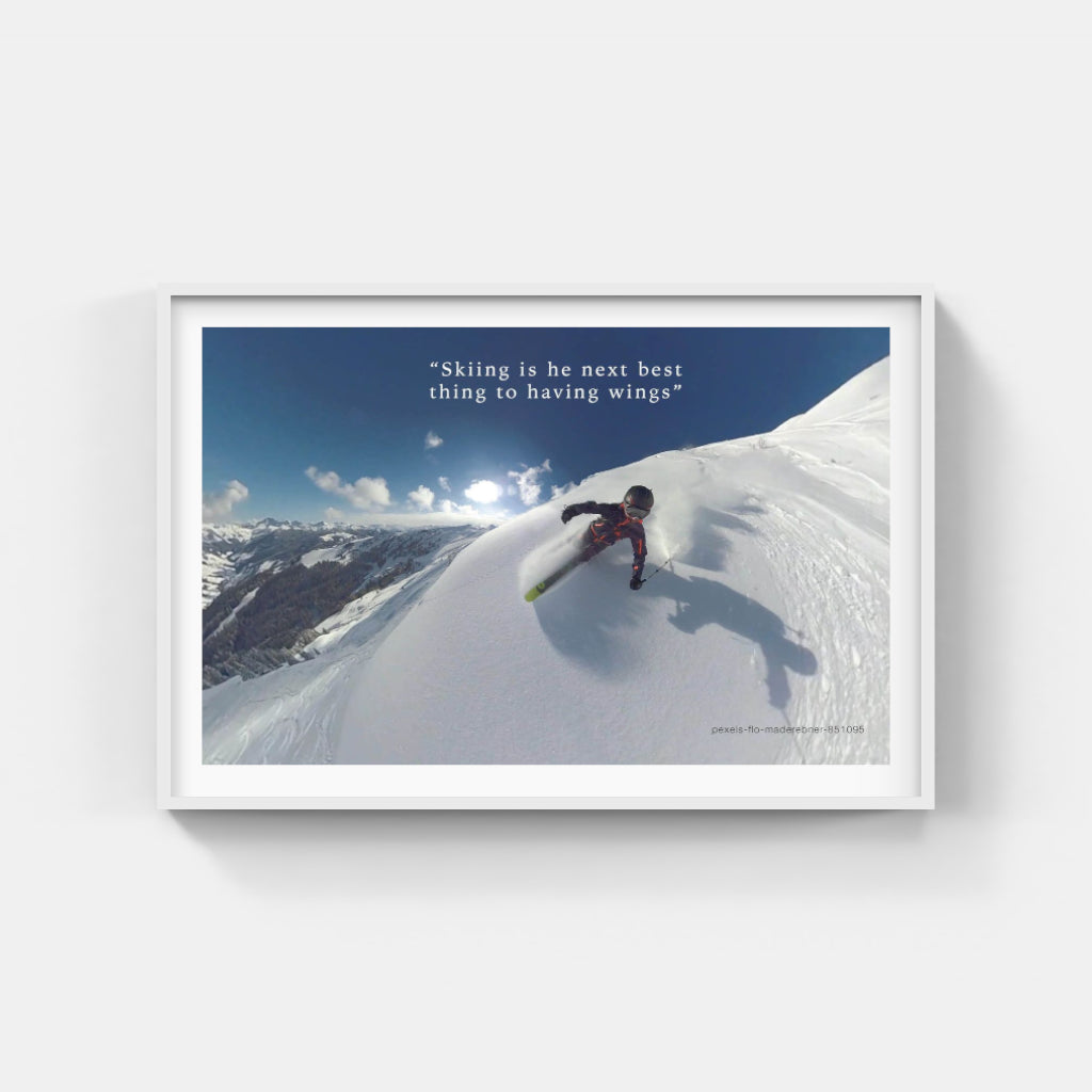 Skiing is Flying poster