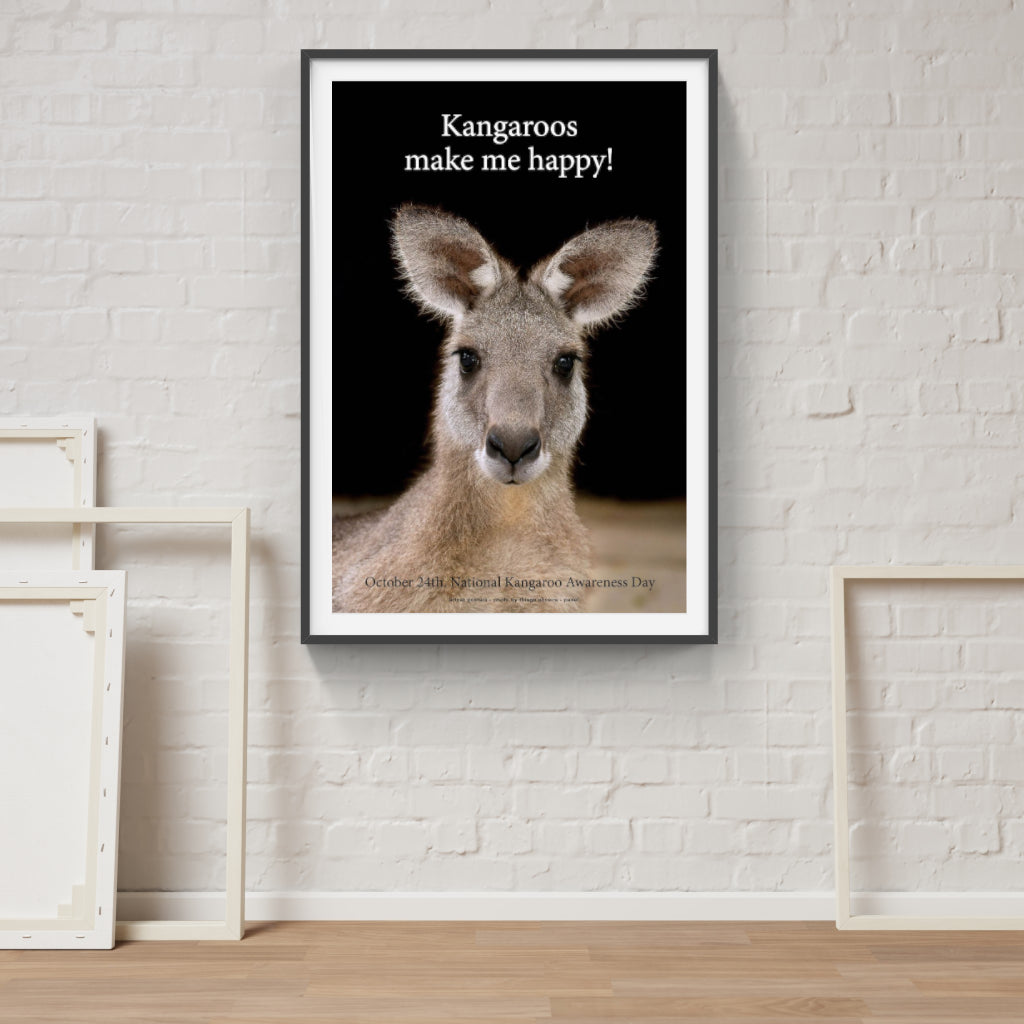 Kangaroos Make me Happy poster