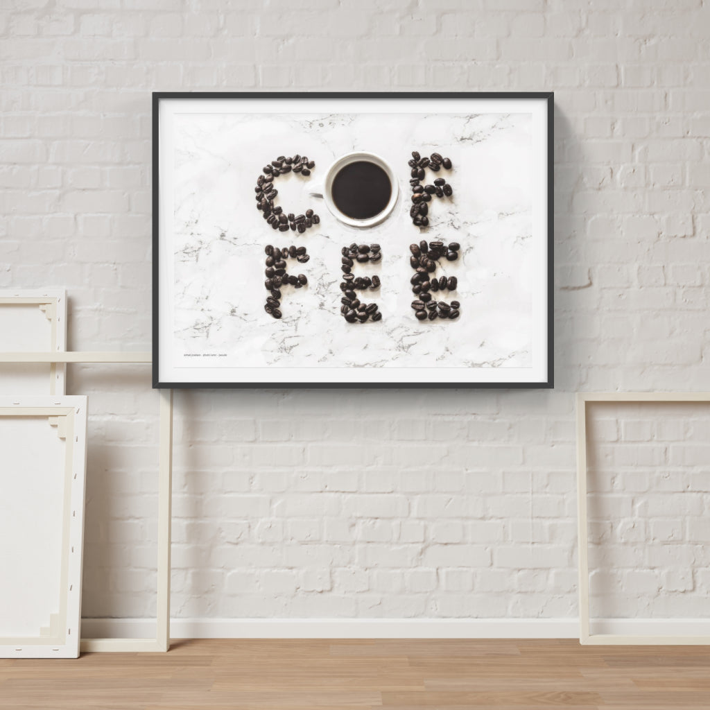 Poetry in Beans - coffee poster