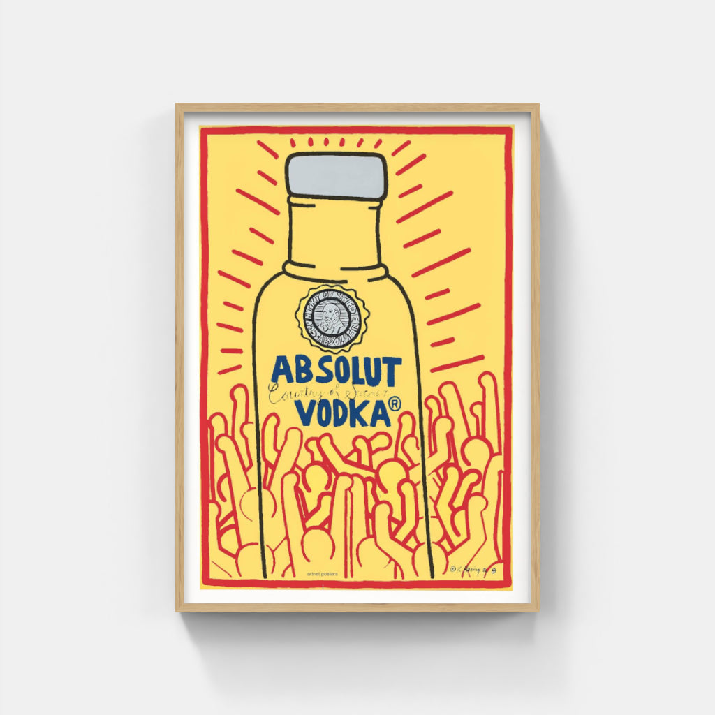 Keith Haring Absolut Vodka poster