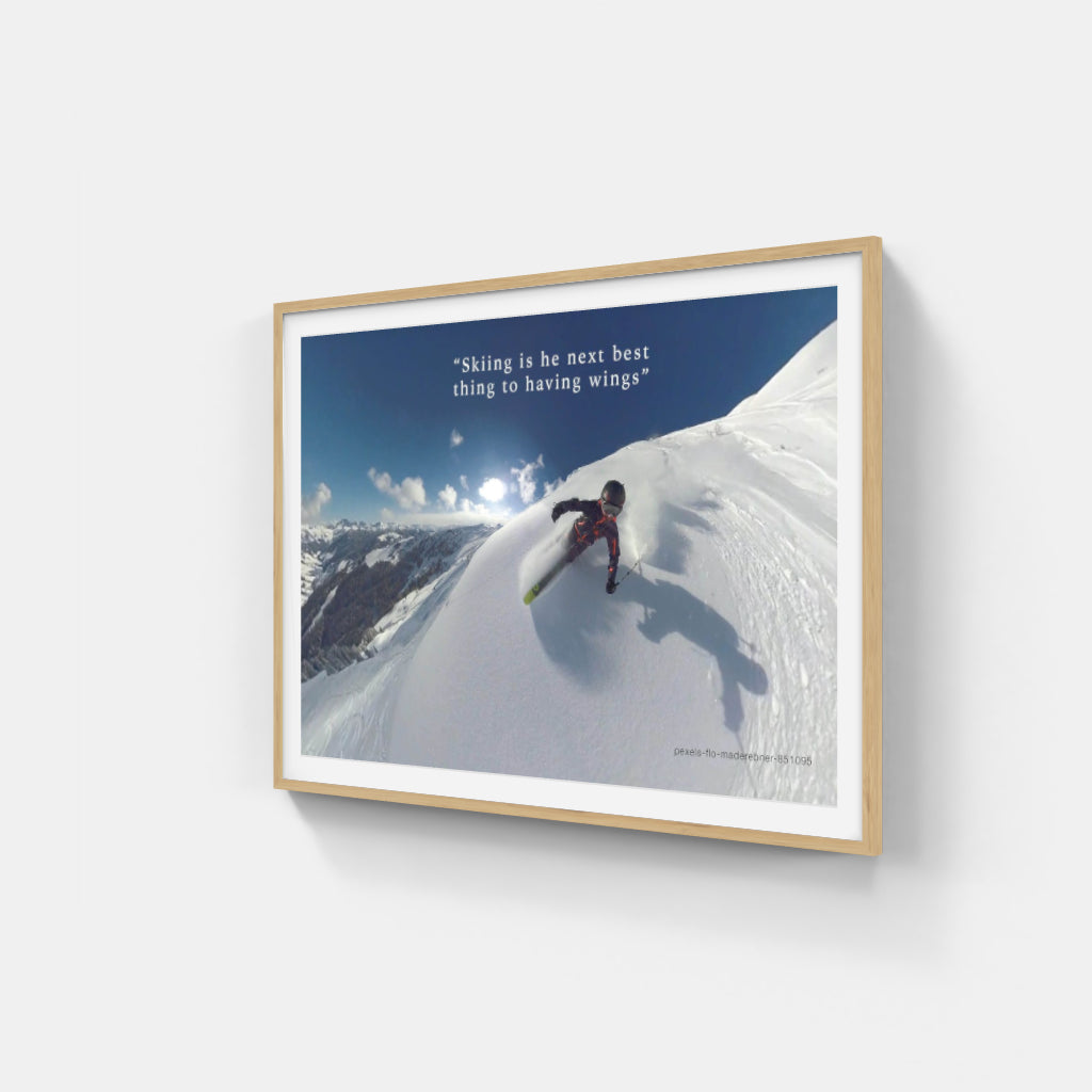 Skiing is Flying poster