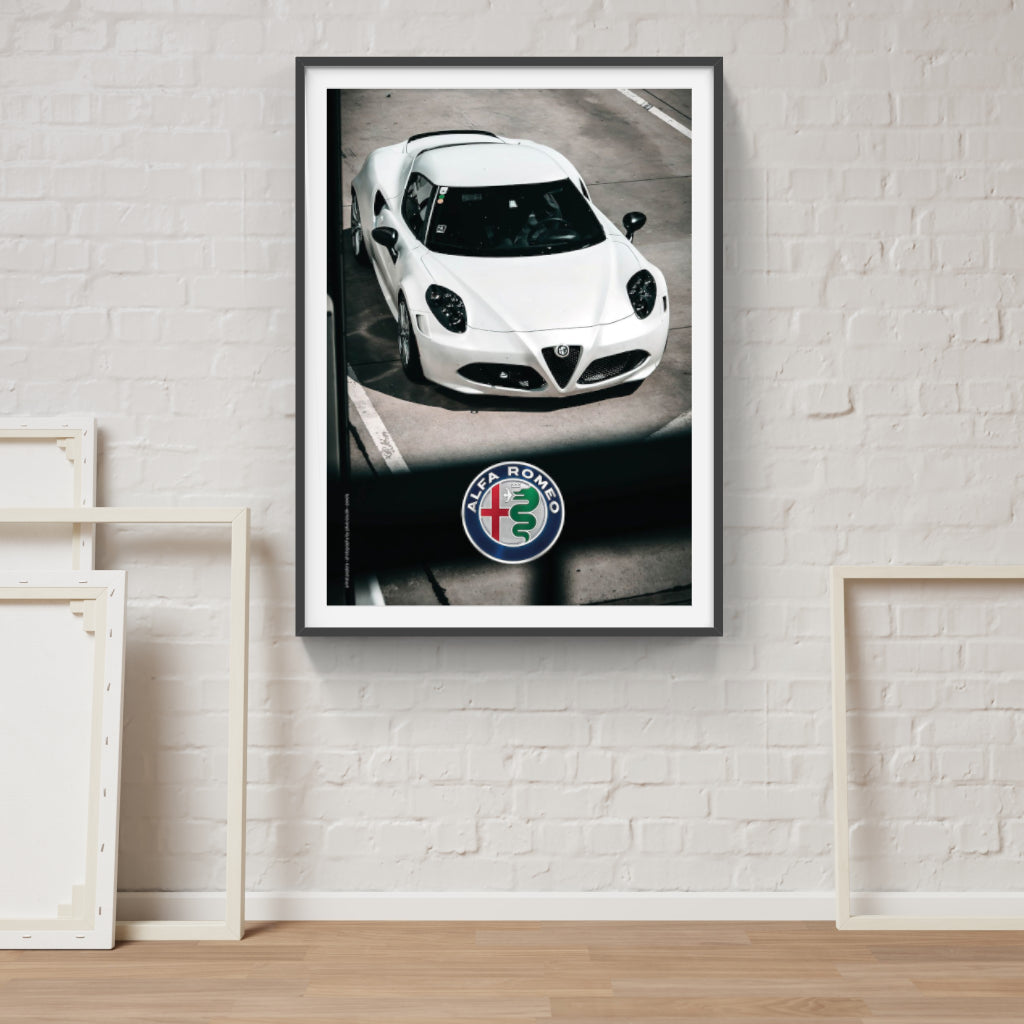 Alfa Romeo 4C - supercar poster