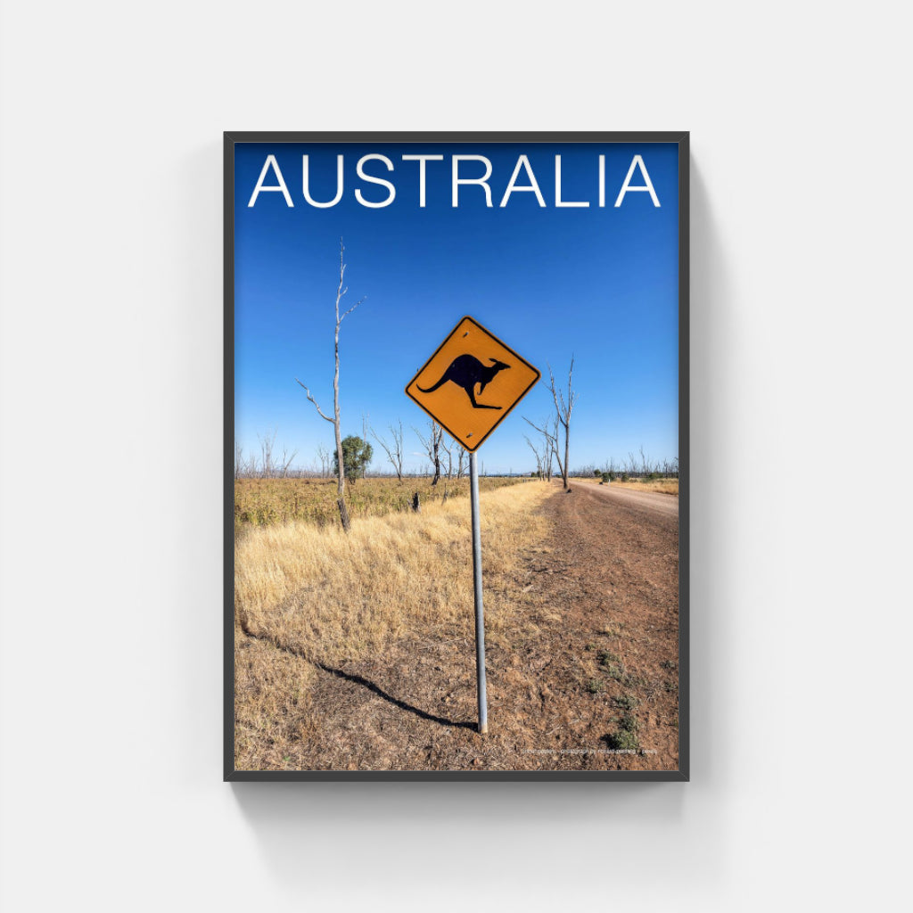 Kangaroos sign poster