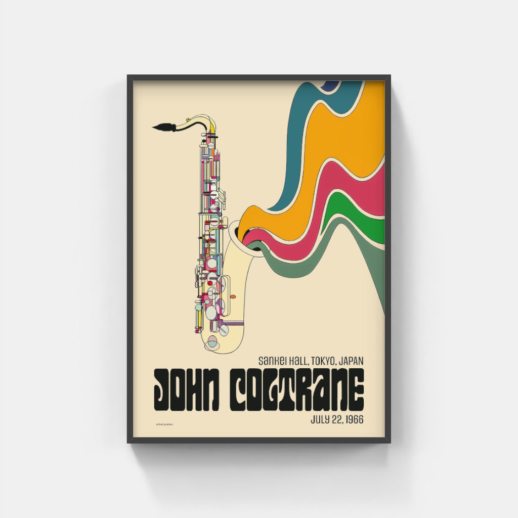 John Coltrane Tokyo poster