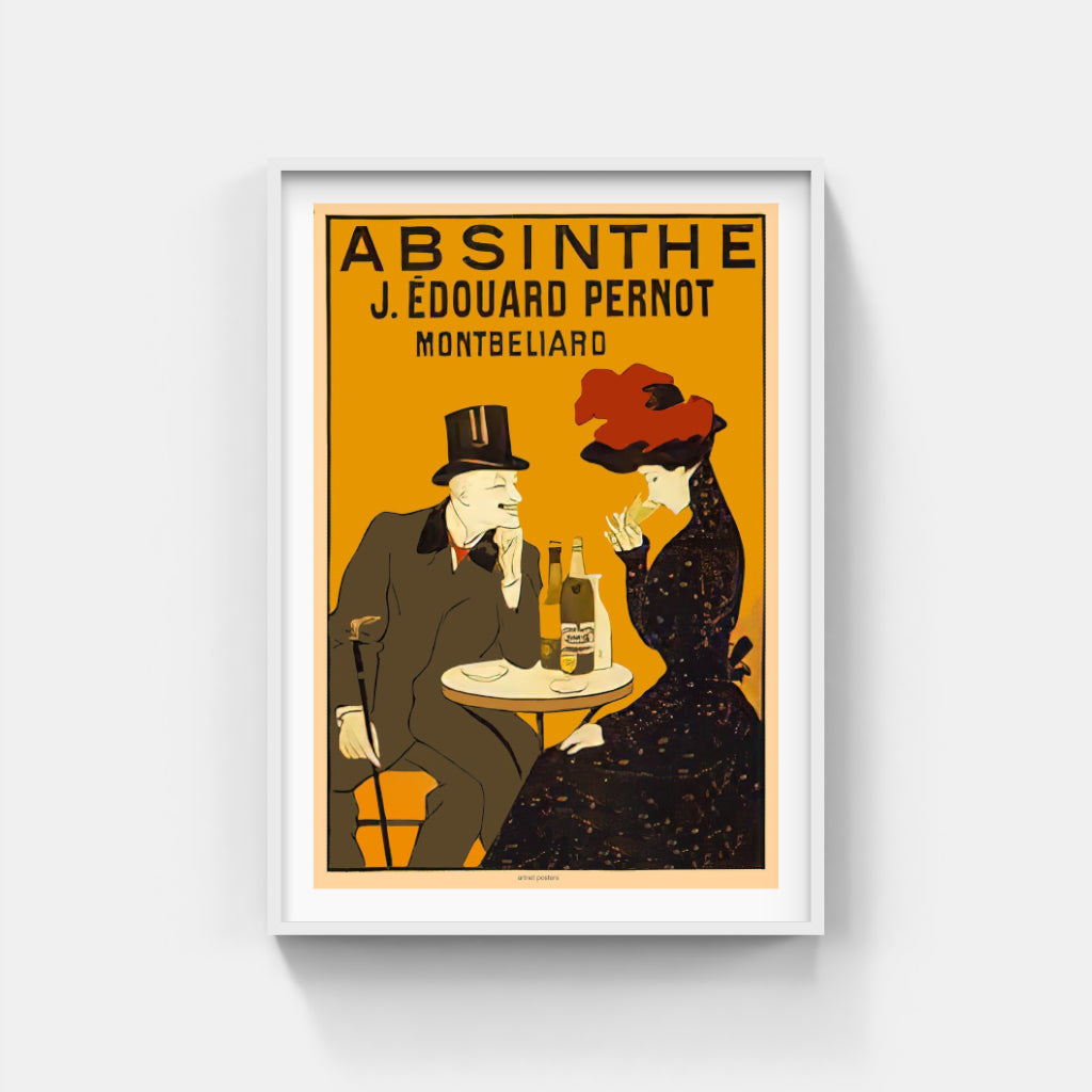 Absinthe makes the Heart Grow Fonder - retro poster