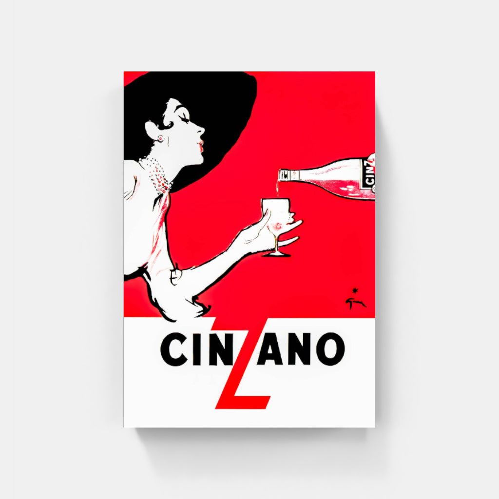 Cinzano Red Lady poster