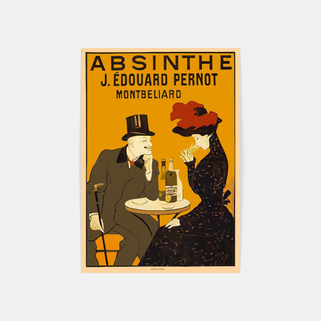 Absinthe makes the Heart Grow Fonder - retro poster