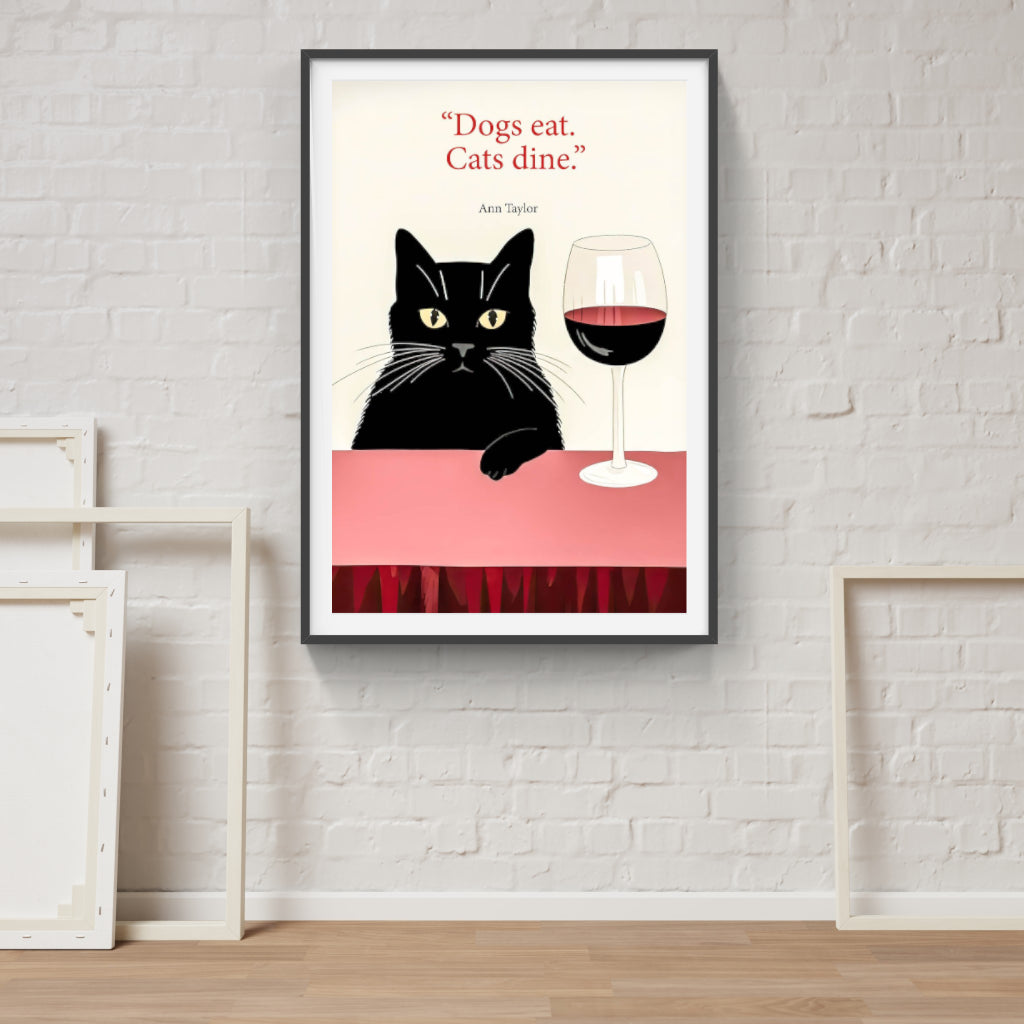 Dogs eat, Cats dine poster