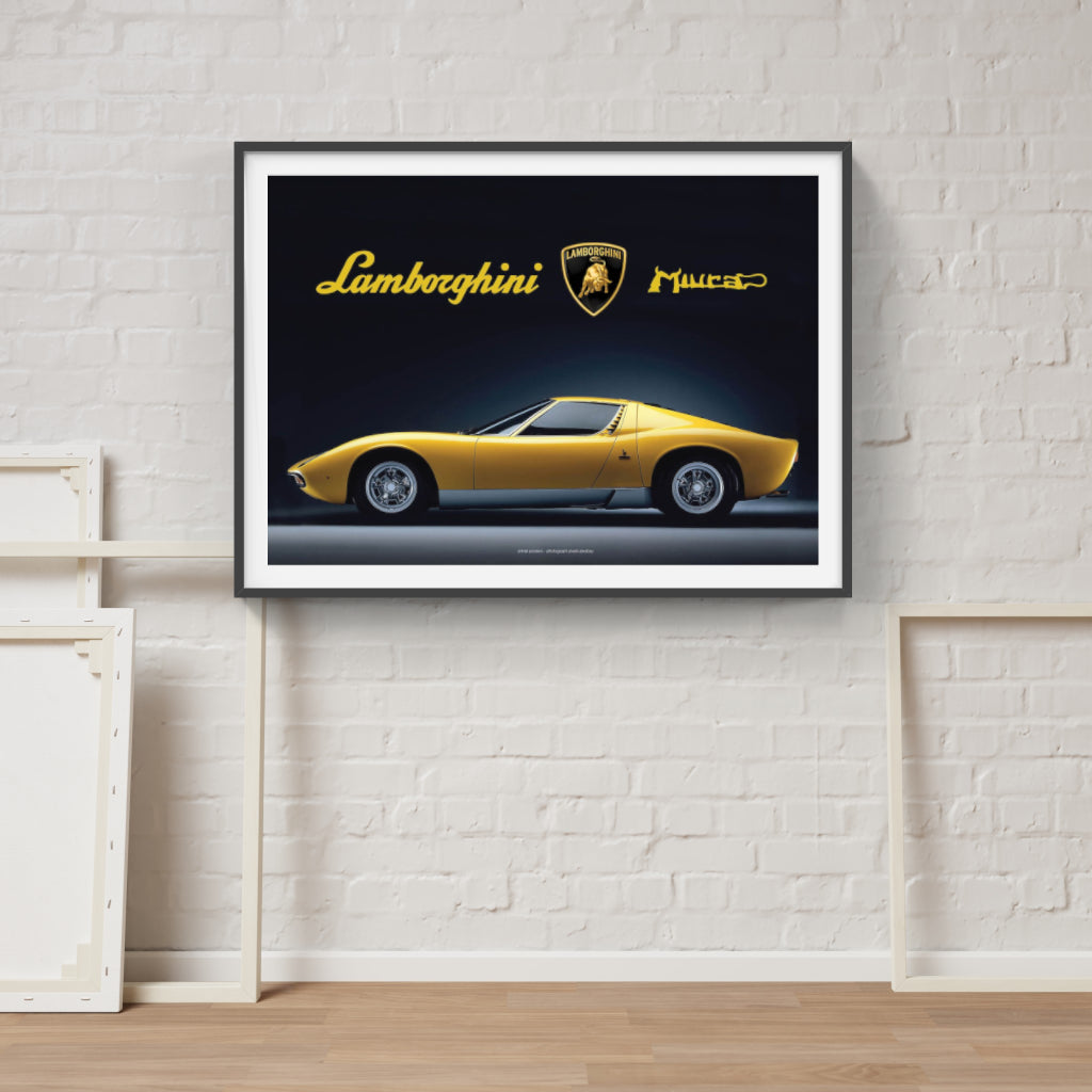 Lamborghini Miura poster