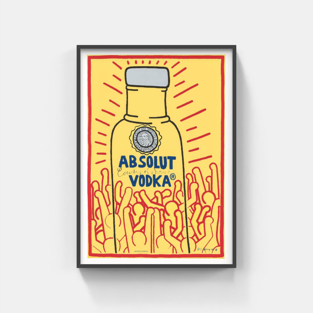 Keith Haring Absolut Vodka poster