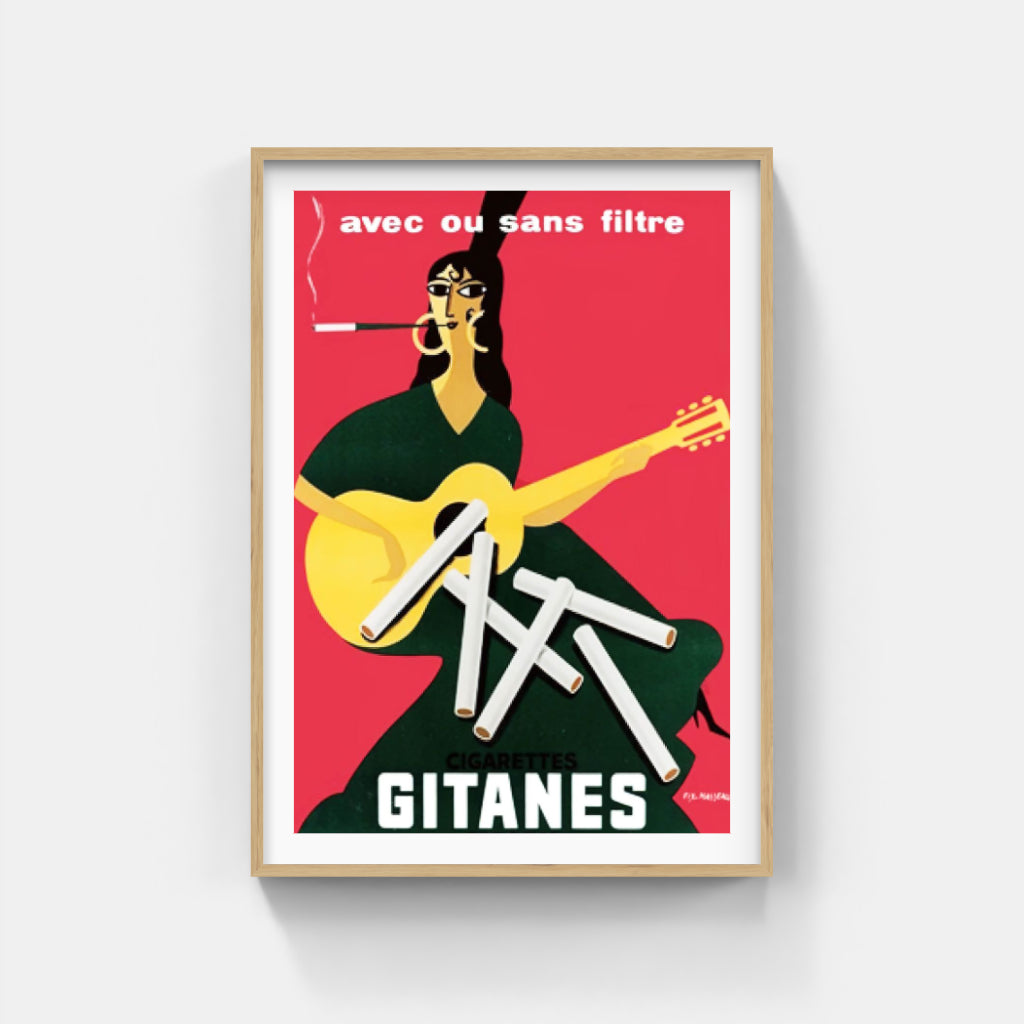 Gitanes Guitar poster